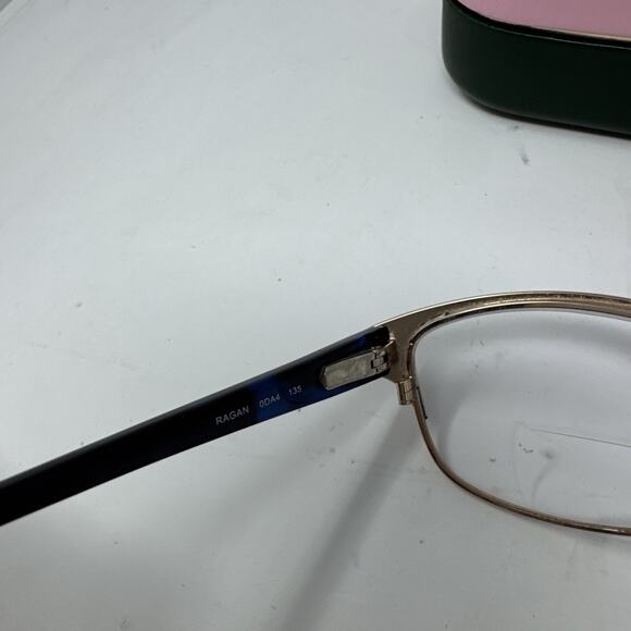 Kate Spade Ragan 0DA4 Blue Gold Tortoise Eyeglasses Frames 51-16 135 W/ Case - Picture 3 of 4